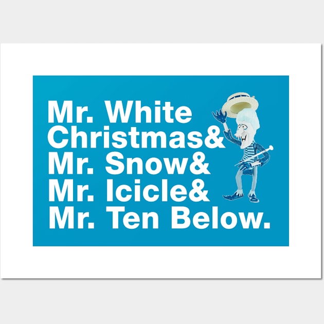 Snow Miser White Christmas Wall Art by Bigfinz